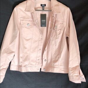 Jones New York Light Pink Jean Jacket